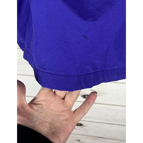 Vintage L.L.Bean Jacket Womens S Purple Hooded Mountain Parka Plaid Lined 90s - Picture 8 of 12